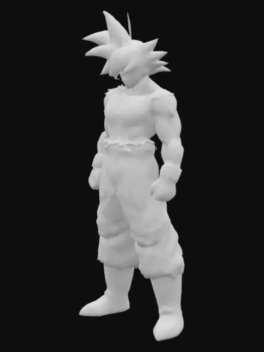 3D model for Goku in Battle Stance
