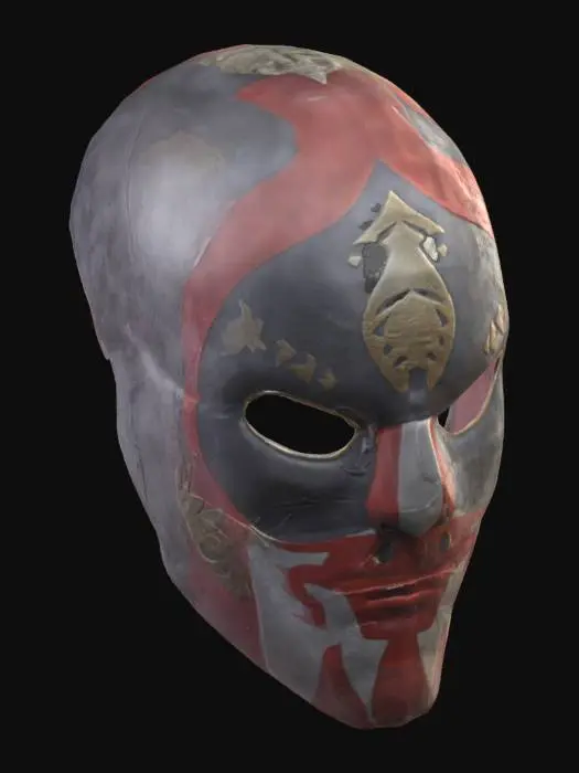 3D model for Unreal engineer quality PBR texture, complex details for OctaneRender. A Lucha Libre Mask .should have a precise geometric structure with  edges an vertices.