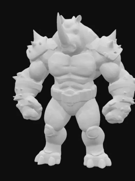 3D model for Rhino Warrior