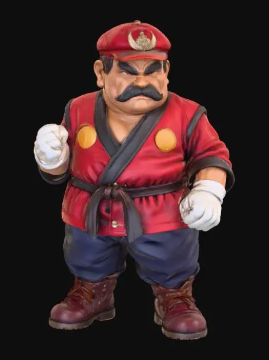 3D model for Martial Mustache Master