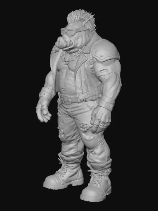 3D model for TMNT Bebop