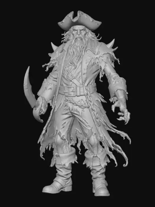 3D model for Ethereal Pirate Captain