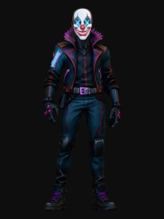 3D model for Cyberpunk Clown Thug