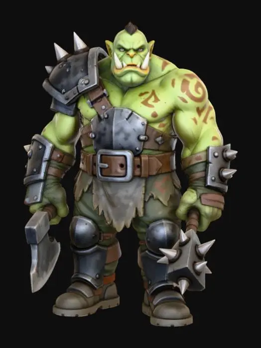 3D model for Orc Warrior