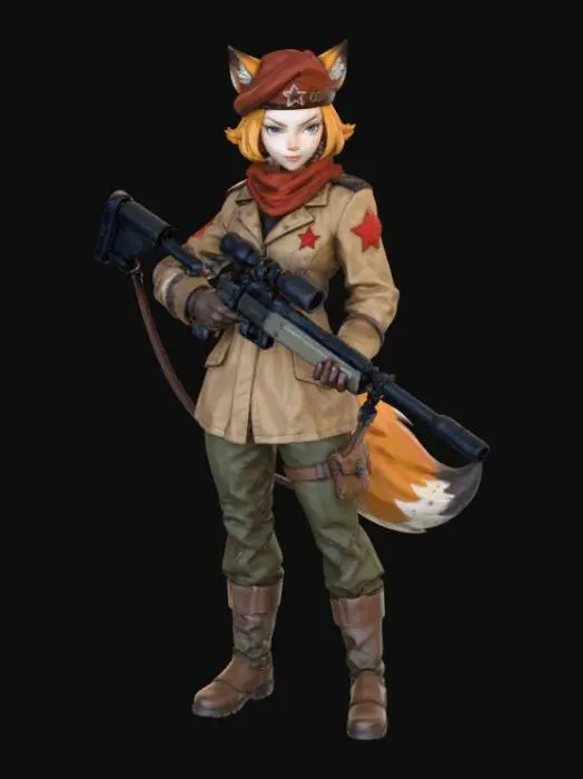 3D model for Red Fox Sniper