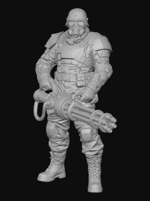 3D model for Minigun Gunner