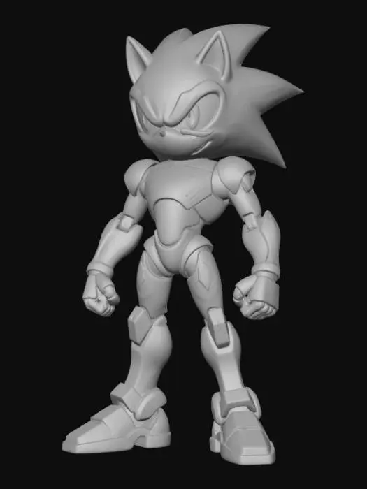 3D model for Azure Sonic The Hedgehog