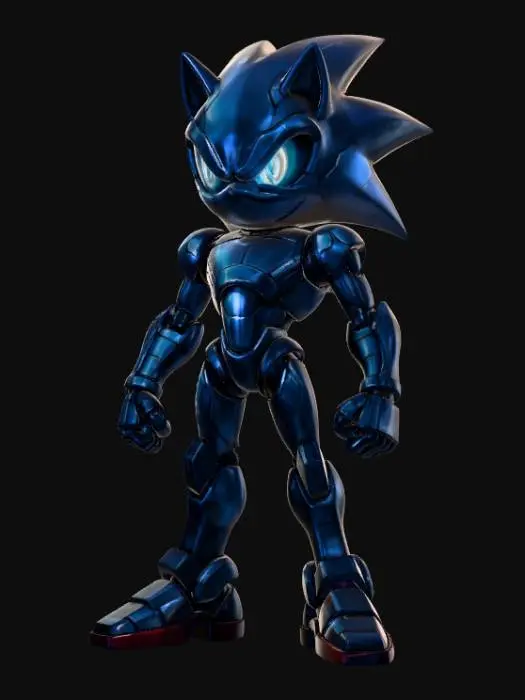 3D model for Azure Sonic The Hedgehog