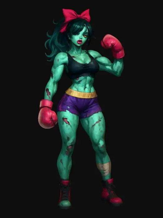 3D model for Zobie Brawler Girl