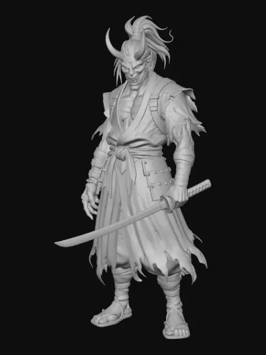 3D model for Oni Samurai