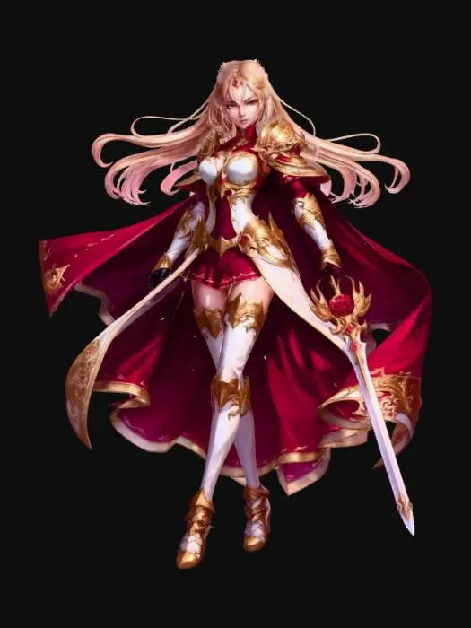 3D model for Holy Rose Knight