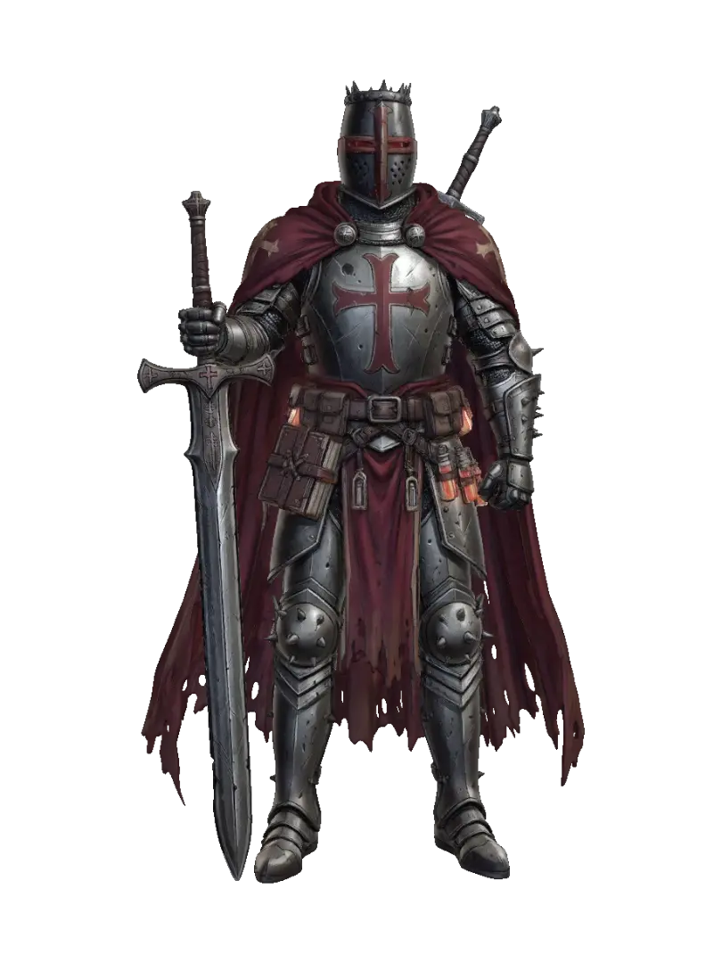 Crimson Cross Knight 的 AI 生成 3D 模型