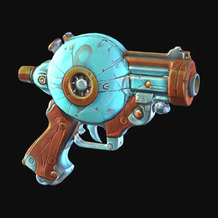 3D model for Steampunk Laser Blaster