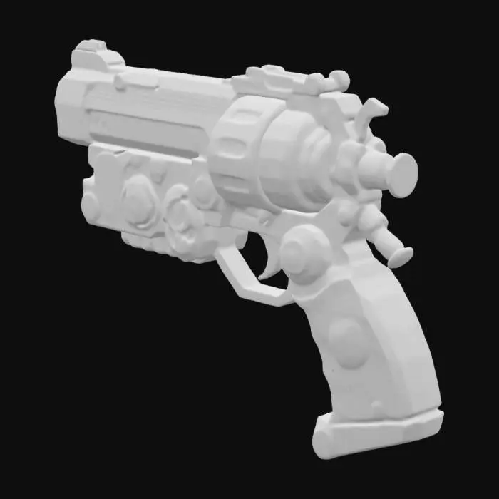 3D model for Steampunk Blaster