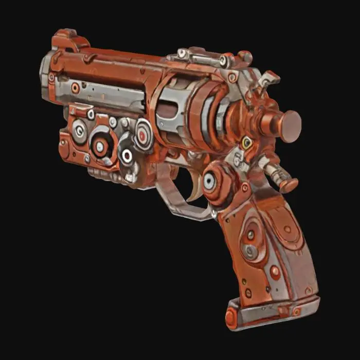 3D model for Steampunk Blaster