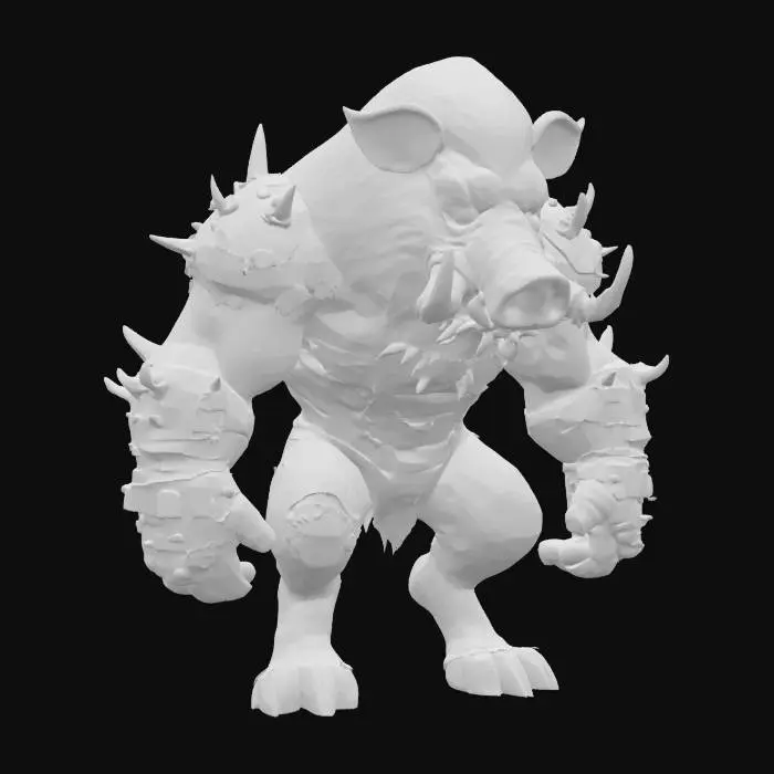 3D model for Beastly Warrior