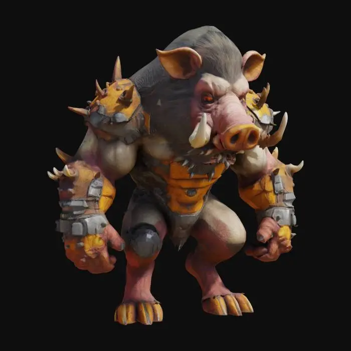 3D model for Beastly Warrior
