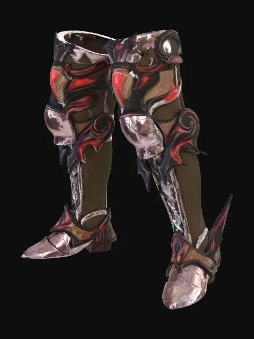 3D model for Armored Greaves