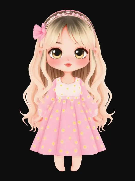 3D model for Pastel Blossoms