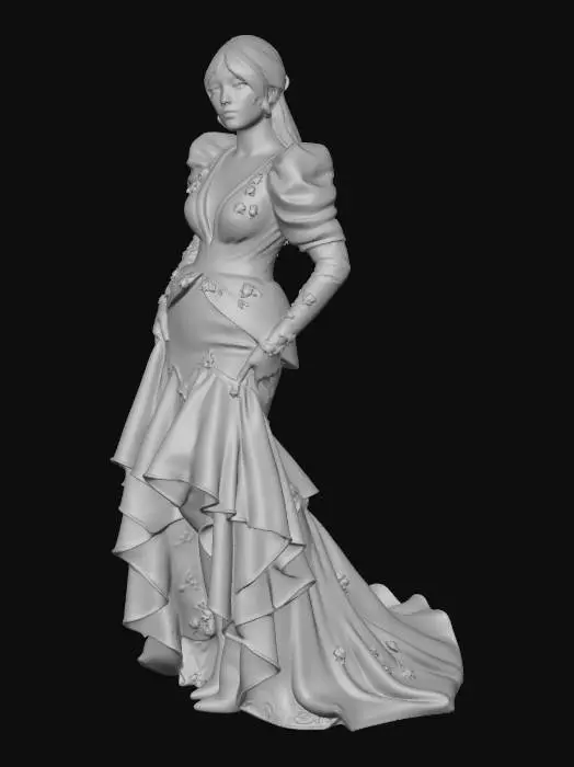 3D model for Elegance in Lace