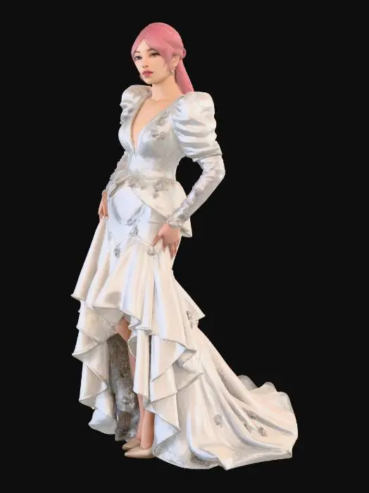 3D model for Elegance in Lace