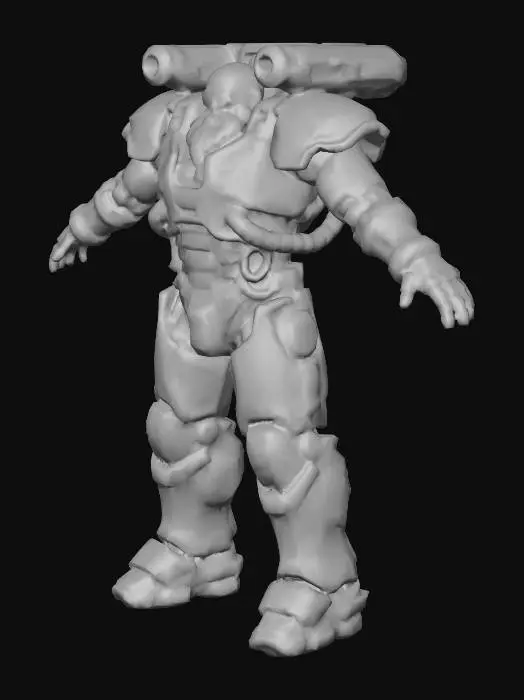 3D model for Santa Mech Pilot