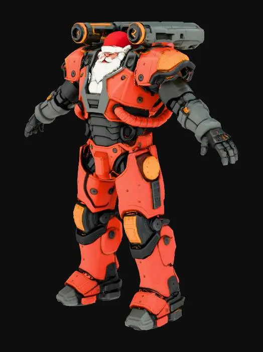 3D model for Santa Mech Pilot