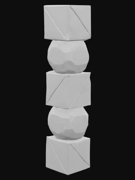 3D model for Geometric Pillar