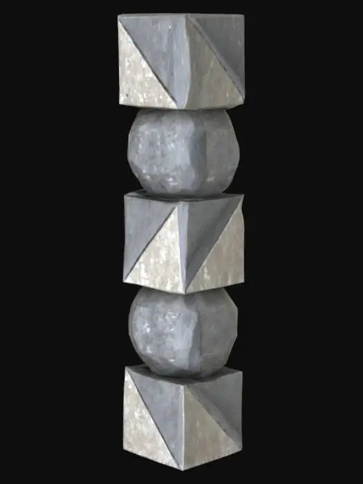 3D model for Geometric Pillar