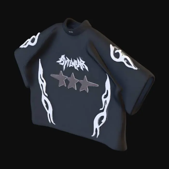 3D model for Flame Star Tee