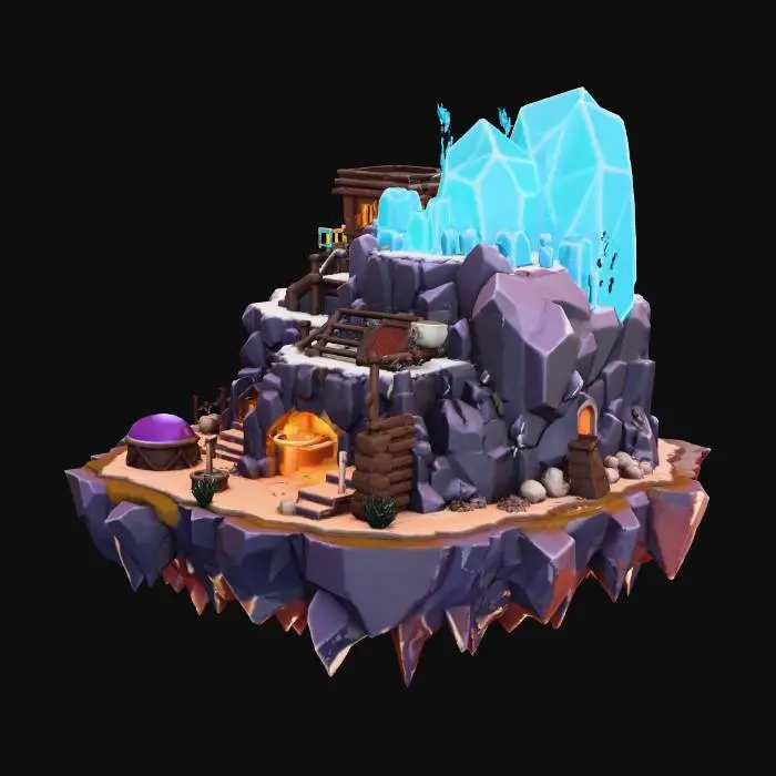 3D model for Mountain Fortress
