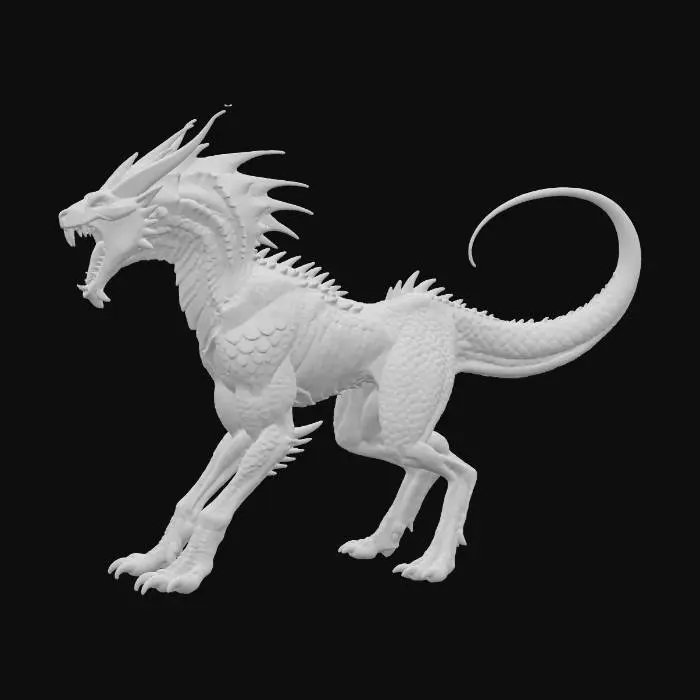 3D model for Fierce Nightshade Dragon