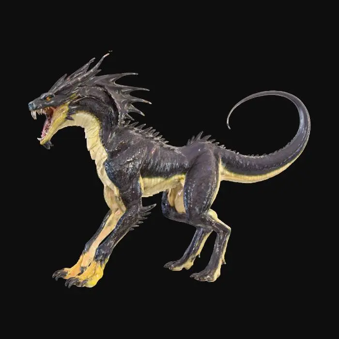 3D model for Fierce Nightshade Dragon