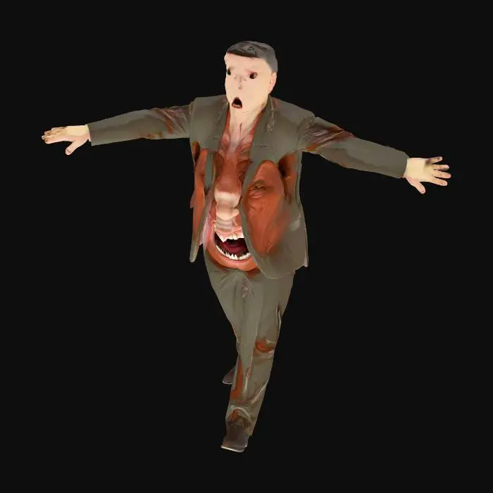 3D model for Balance in Blue Suit