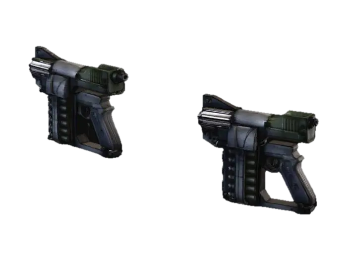 Dueling Vulcan Bolters - Warhammer40k 3D model, vytvořený pomocí AI