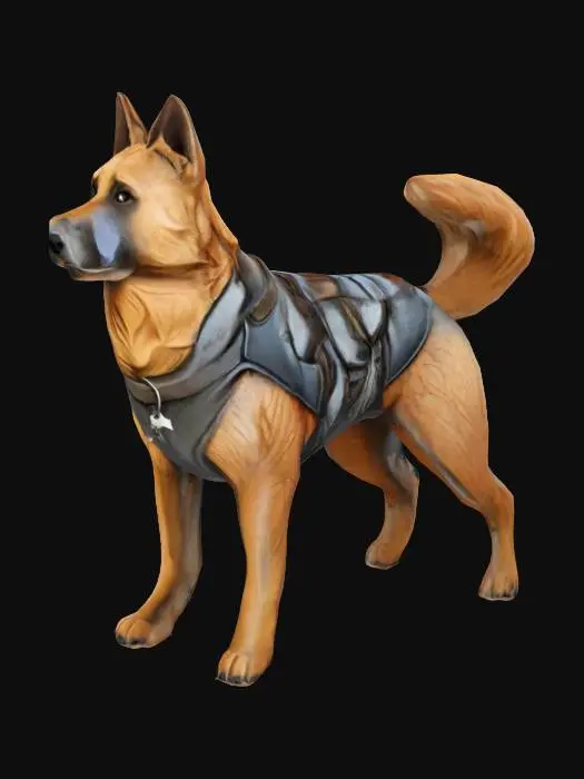 3D model for German Shepherd K9 Zaggy