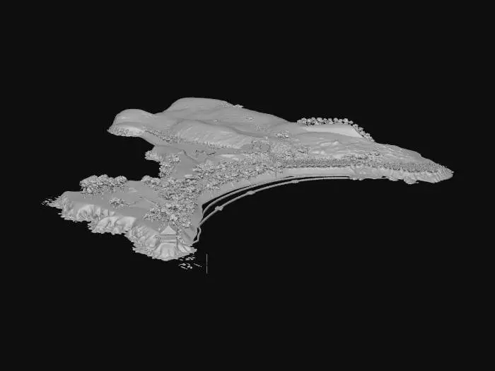 3D model for Little J island