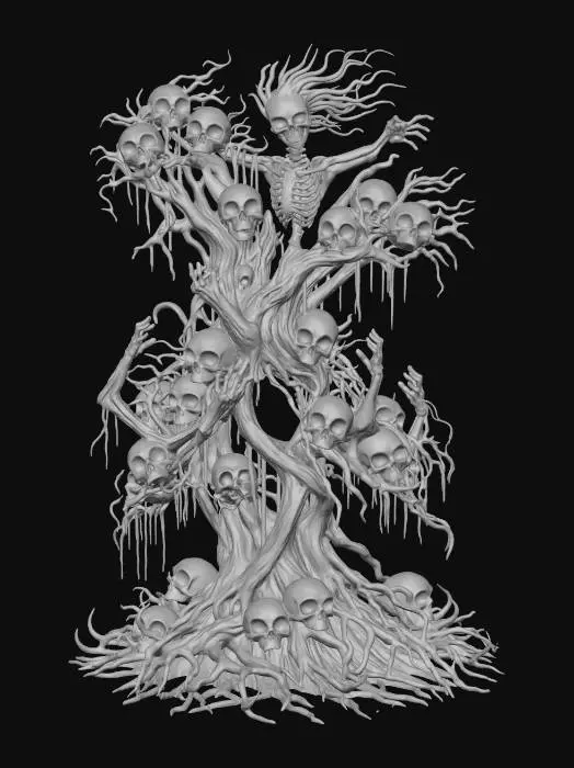 3D model for Skeleton Tree of Souls