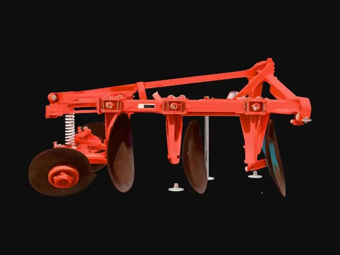 3D model for Red Disc Harrow on a Concrete Lot