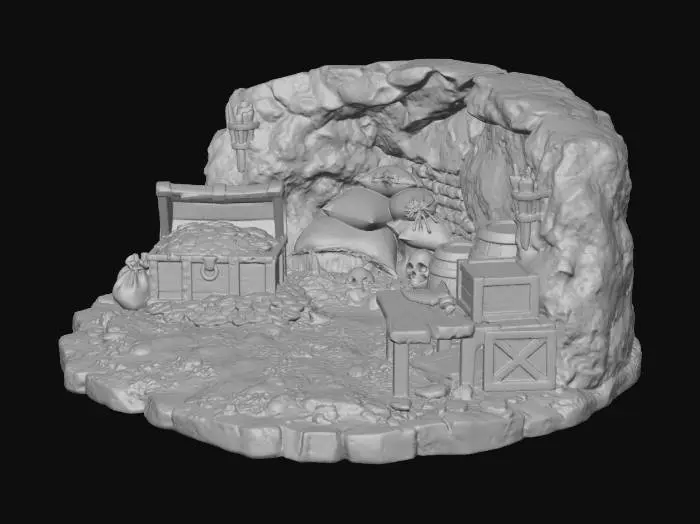 3D model for Dungeon Treasure Cache