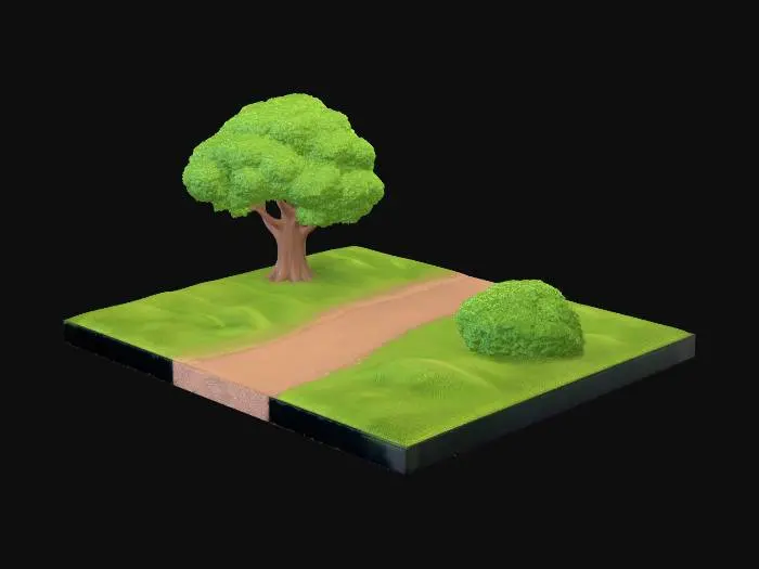 3D model for Meadow Pathway