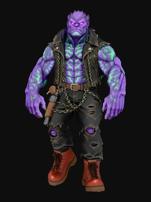 3D model for Purple Enforcer