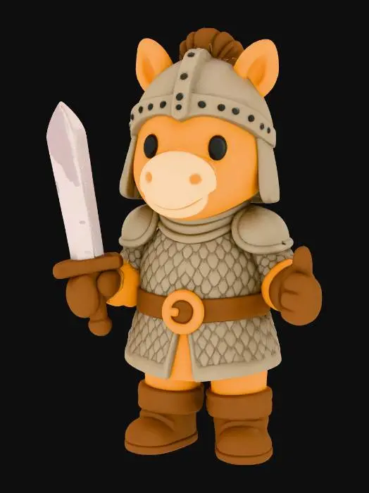 3D model for Knight Pony