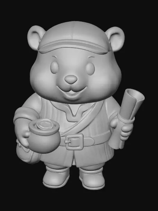 3D model for Adventurer Hamster