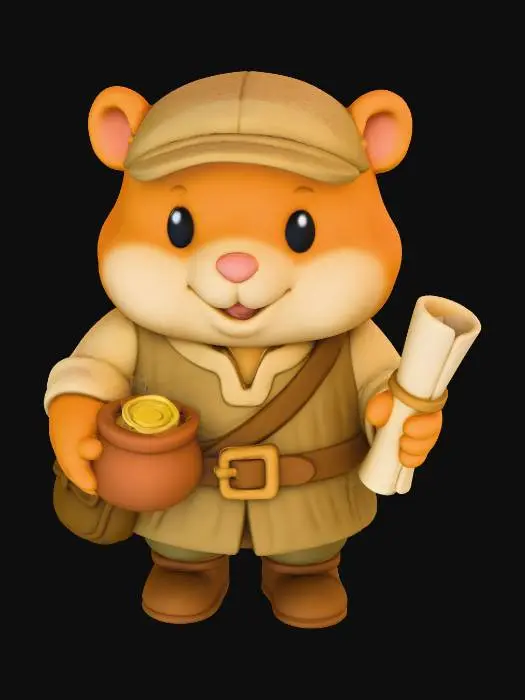 3D model for Adventurer Hamster