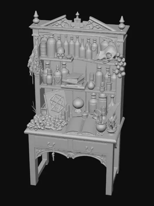 3D model for Alchemist's Cabinet