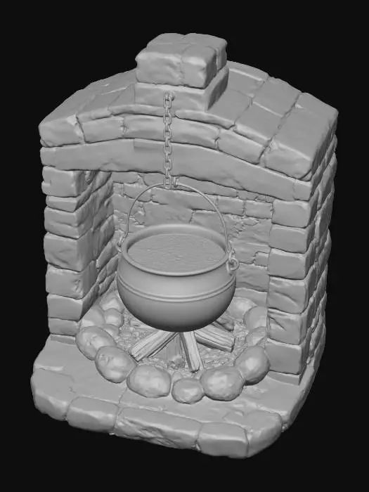 3D model for Cauldron Hearthstone