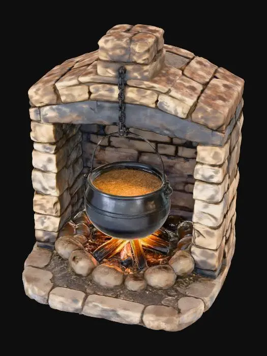 3D model for Cauldron Hearthstone
