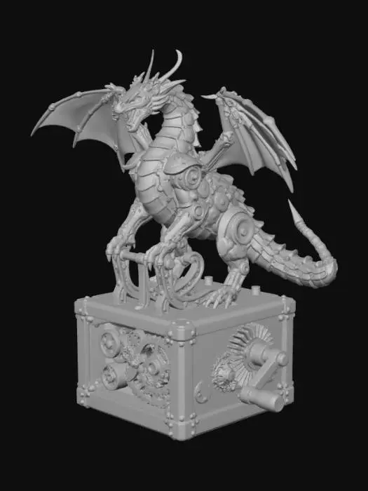 3D model for Drachenspieluhr