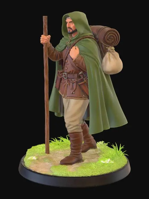 3D model for The Ranger of the Green Cloak